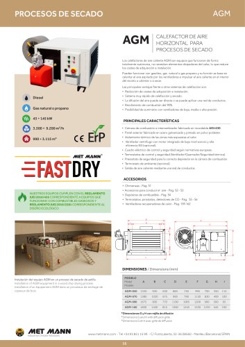 AGM - Equipment for heating or drying processes