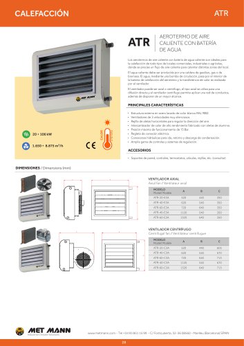 ATR - Air heater with water battery