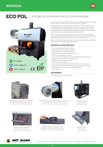 ECO POL - Industrial wood stoves with fan