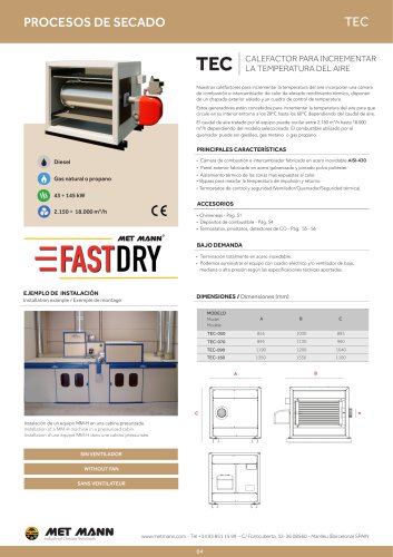 TEC - Heater to increase air temperature