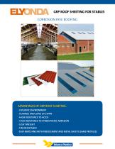 Elyonda - GRP roof sheeting for stables - 1