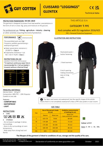 CUISSARD “LEGGINGS” GLENTEX