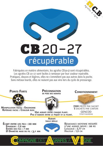 CB 20-27 RÉCUPÉRABLE BLEUE