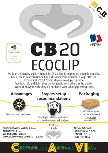 CB 20 ECOCLIP