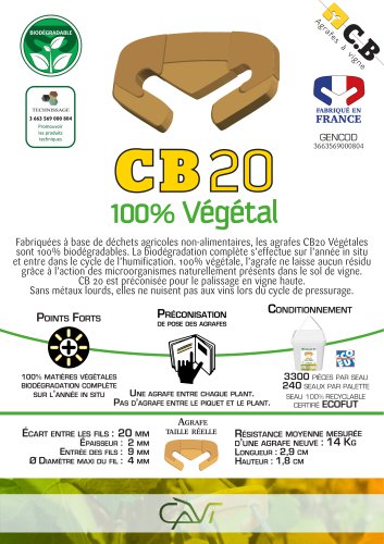 CB20 100% Végétal