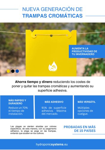 Trampas crom&aacute;ticas para insectos