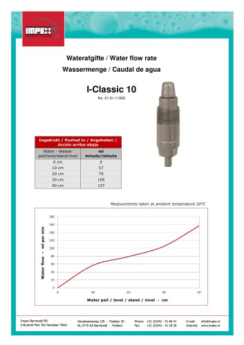 Water flow I-Classic 10