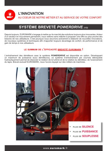 SYSTÈME BREVETÉ POWERDRIVE