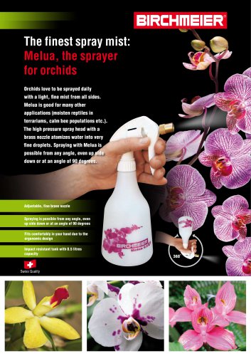 The finest spray mist: Melua, the sprayer  for orchids