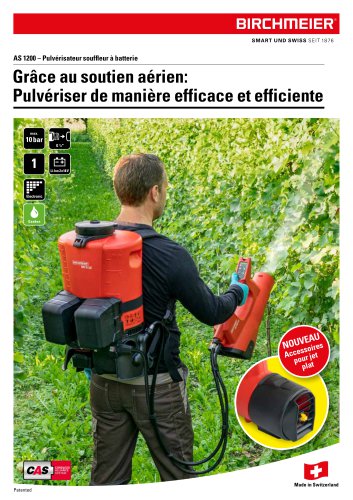 Pulv&eacute;risateur souffleur &agrave; batterie