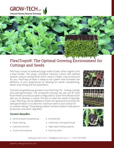 FlexiTrays®: The Optimal Growing Environment for Cuttings and Seeds