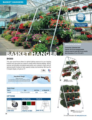 BASKET HANGERS