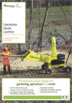 Zakandra wood chipper on wheels