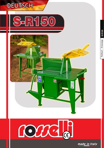 Banco de sierra para tractor con cardan S-R150 - Rosselli Snc