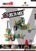 Delta MSC - Fendeuse de bûches tractable professionnelle avec moteur à combustion