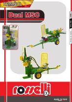 Dual MSC - Cortadora de troncos versión doble con motor de combustión - Rosselli Snc