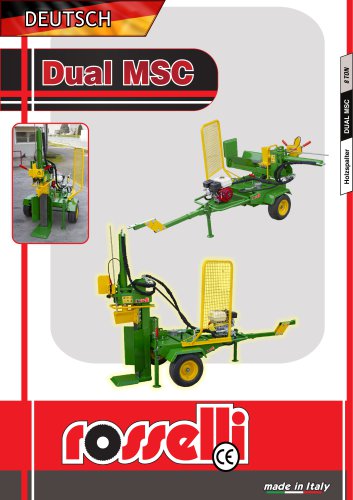 Dual MSC - Doppelversion Holzspalter mit Verbrennungsmotor - Rosselli Snc