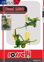 Dual MSC - Fendeuse de bûches double version avec moteur thermique - Rosselli Snc