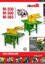 M-350 M-360 M-365 Scie circulaire - Table coulissante