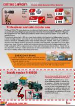 R-400 Banc de scie tracteur PTO - Table coulissante-2