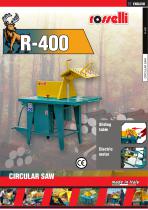 R-400 PTO saw bench for tractor - Tavolo scorrevole