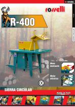 R-400 - Sierra circular de mesa para tractor con toma de fuerza - Mesa deslizante