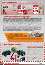 R-400 - Sierra circular de mesa para tractor con toma de fuerza - Mesa deslizante-2