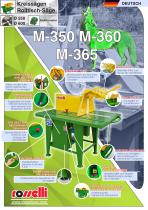 Rolltischkreissäge zum Sägen von Holz mit Elektromotor M-350 M-360 M-365 - Rosselli Snc - 1
