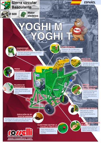 Sierra circular económica para madera Yoghi 600 M/T - Rosselli Snc