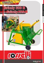 Sierra circular para tractor con hoja 700 - Grizzly 700 R - Rosselli Snc