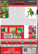 Traktorsägebank an die Zapfwelle angeschlossen S-R100 - Rosselli Snc-2