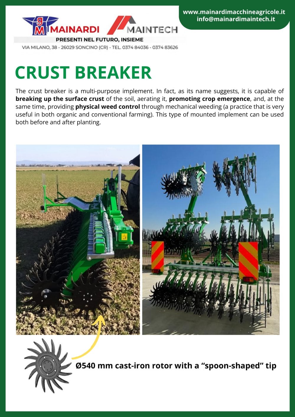 CRUST BREAKER - Mainardi Maintech
