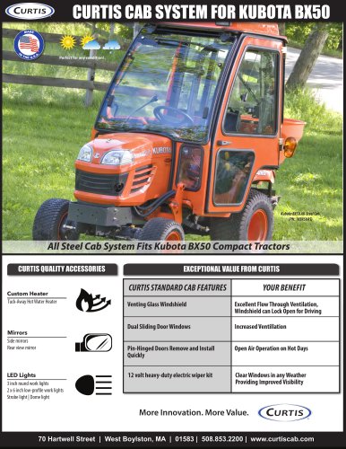 CURTIS CAB SYSTEM FOR KUBOTA L SERIES TRACTORS ®