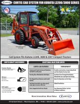 CURTIS CAB SYSTEM FOR KUBOTA L3200/3800 SERIES - 1