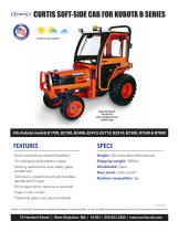 CURTIS SOFT-SIDE CAB FOR KUBOTA B SERIES - 1