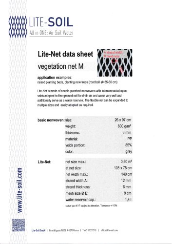 Lite-Net vegetation net M