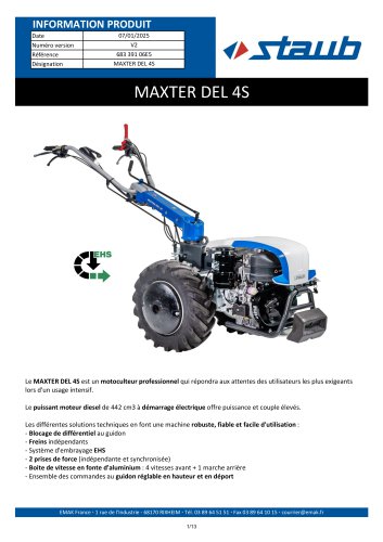 MAXTER DEL 4S