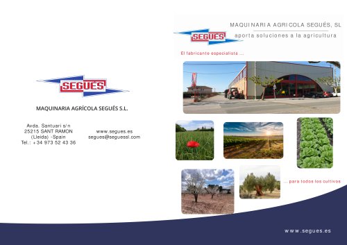 Presentacion General Maquinaria Agrícola Segues, S. L.