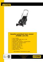 Gasoline greatland lawn mower AYERBE 139 CPG-1
