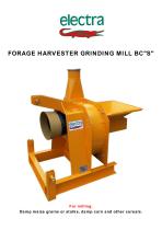 FORAGE HARVESTER GRINDING MILL BC"S" - 1