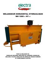 MELANGEUR HORIZONTAL HYDRAULIQUE MH 1000 « HY » - 1