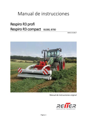 Manual de instrucciones R3 profi y compact ​