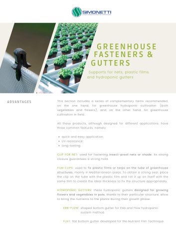 Greenhouse Fasteners & Gutters