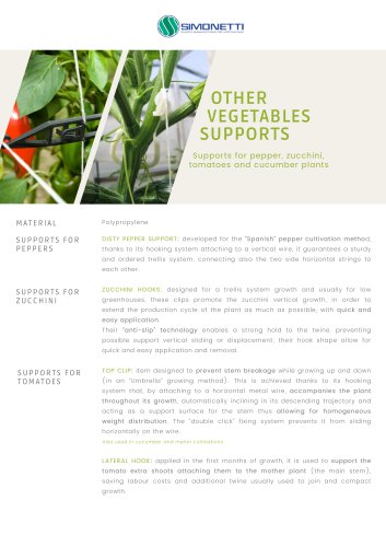 Other vegetables supports