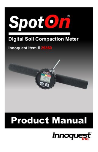 Digital Soil Compaction Meter