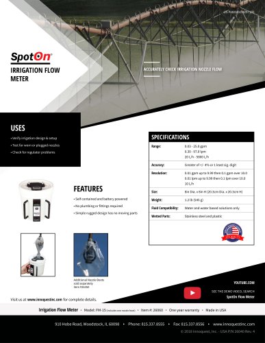 IRRIGATION FLOW METER