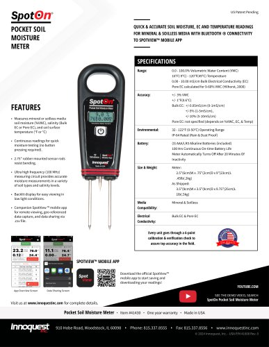 SPOTON® POCKET SOIL MOISTURE METER