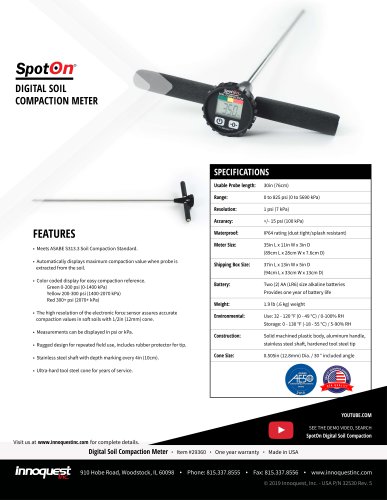 SPOTON® SOIL COMPACTION METER