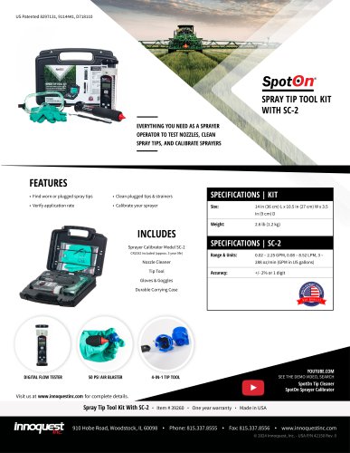 SPOTON® SPRAY TIP TOOL KIT WITH SC-2