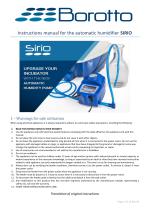 Instructions manual SIRIO